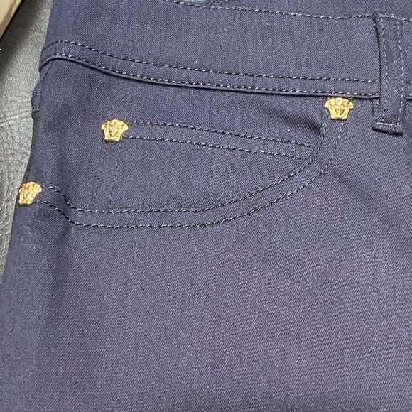 New Versace Ladies Jeans Pantalone Two Tone !!